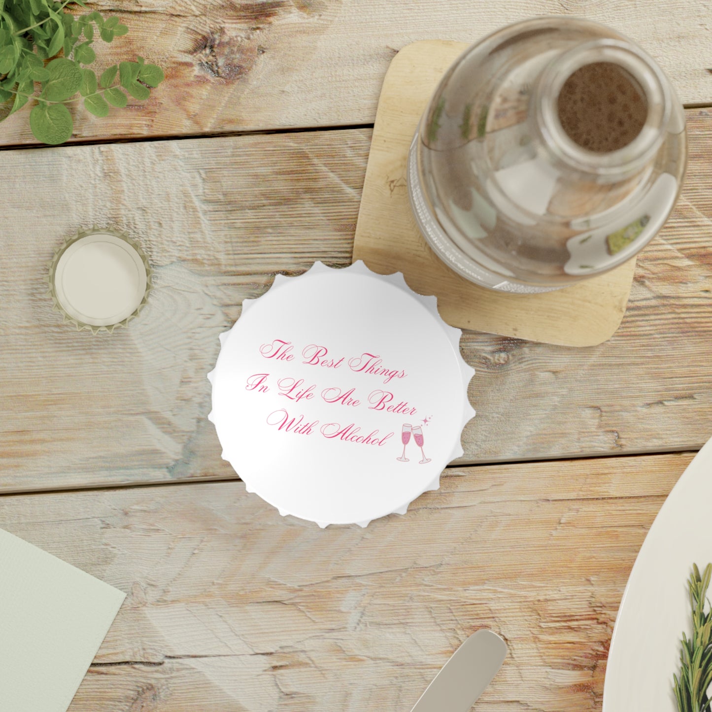 ‘Pink Pop Twist’ Bottle Opener